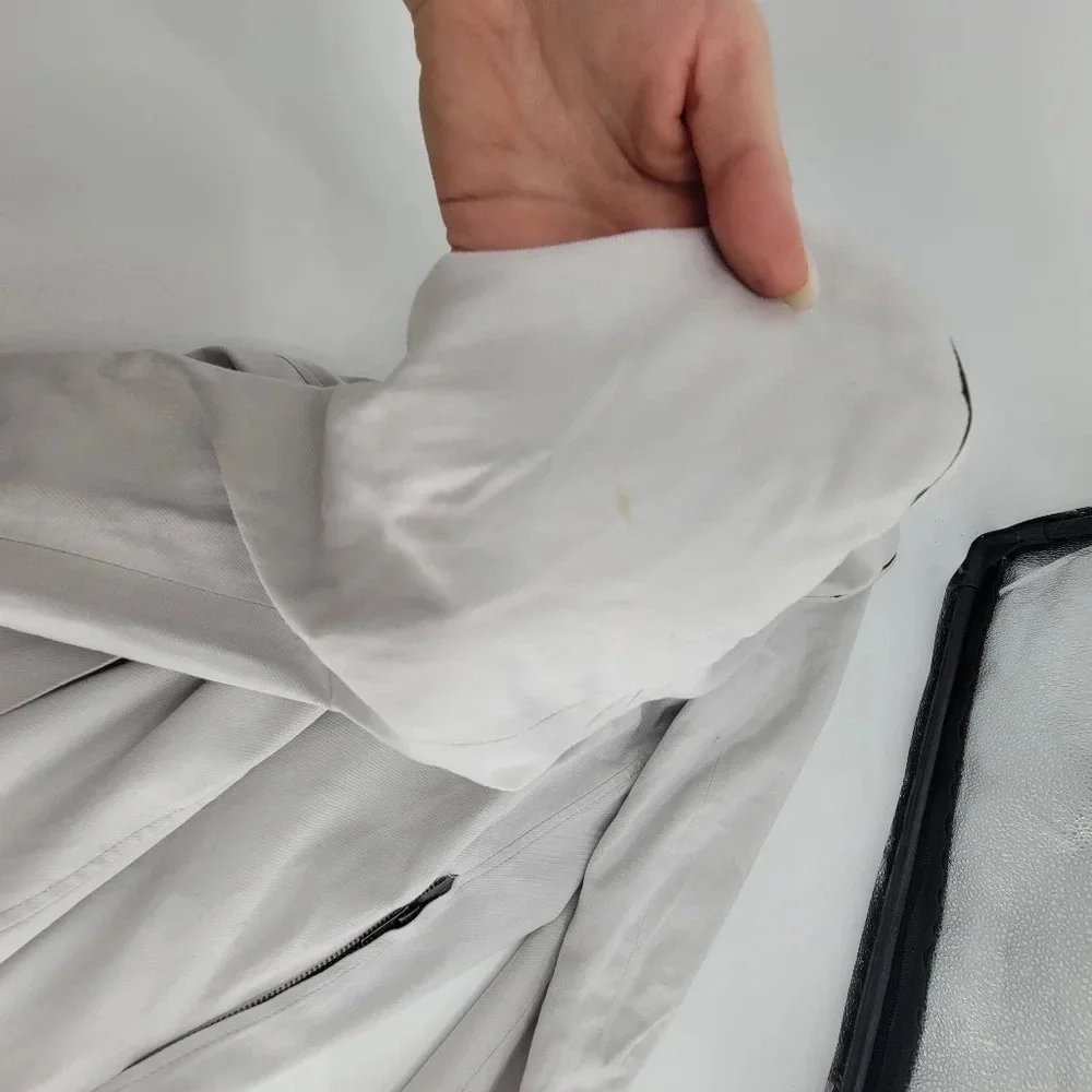 HELMUT Lang Women's White Ash Blazer Ark Suiting jacket top size 6 - Picture 8 of 12